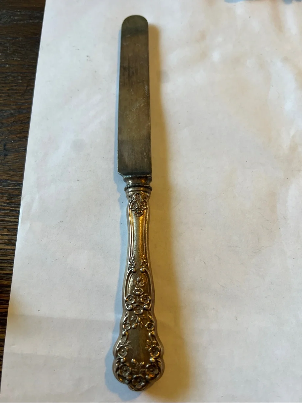 Vintage Sterling buttercup knife